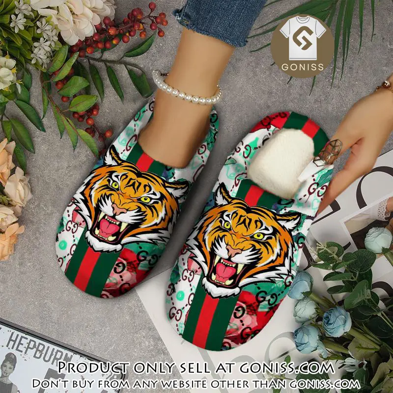 Gucci fleece slippers luxury inhouse slippers ihs1007 gn0834225